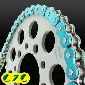 ★車種検索可★CYC 420-120L バイクチェーン メタリックブルー ポッケ RD50 RG50 エポ50 TS50 コレダスポーツ ウルフ50 4CYCLE バーディー