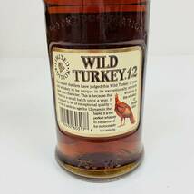 WILD TURKEY　ワイルドターキー　12年　バーボンウイスキー　750ml　50.5度　赤キャップ　古酒　未開栓　箱付　【S-011】_画像3