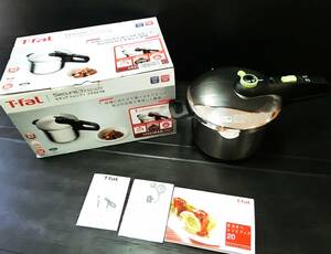 【中古品】IH対応　圧力鍋　セキュア　トレンド　T-FAL　P2580704　4～6人用サイズ（6合炊サイズ）