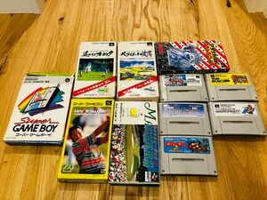 スーパーファミコンソフト10本　と　スーパーゲームボーイ