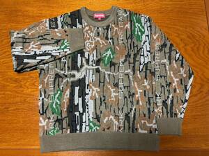 Supreme Trebark Camo Sweater size S シュプリーム カモ セーター ニット