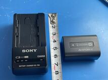 純正 充電器 SONY バッテリーチャージャー BC-TRV 、 純正 バッテリー NP-FV50_画像6