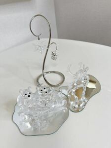 [ box attaching ] SWAROVSKI Swarovski ornament 7 point set tree ( Star present ) reindeer sleigh bear ×2 body 