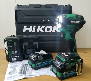H668 HIKOKI new model code less impact driver WH36DD 2XHLSZ multi bolt 36v Bluetooth UGG resib green (L) new goods unused goods 