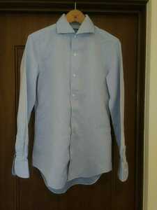 鎌倉シャツ Maker's Shirt 鎌倉 Sciolto ショルト カッタウェイ 長袖 シャツ トップス 37 14 1/2 ブルー メンズ　日本製