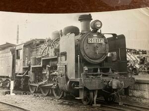 昭和鉄道写真：東北本線小山機関区のC50 154。1969〜70年頃撮影。7×10.5㎝。