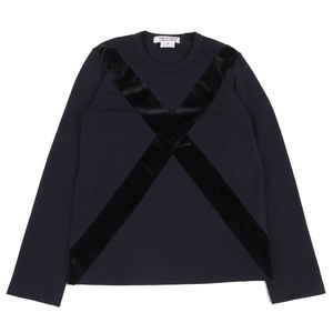  com com Comme des Garcons COMME des GARCONS Velo Across taping poly- cut and sewn navy blue black M