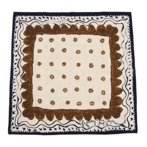 45rpm 45R dyeing pattern handkerchie beige tea other 