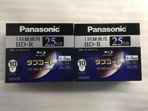 # unused Panasonic Panasonic BD-R 25GB×20 sheets 4 speed video recording for Blue-ray disk LM-BR25LT10#