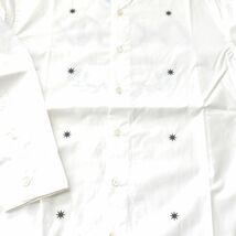 GDC ジーディーシー 日本製 長袖 メタルドレスシャツ ARIZONA METAL バックプリント 綿100% メンズMサイズ 白 送料無料 A402_画像4