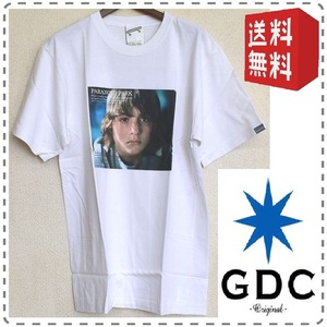 GDC ジーディーシー メンズ半袖Tシャツ Paranoidpark パラノイドパーク 白 綿100% サイズS 送料無料 A088