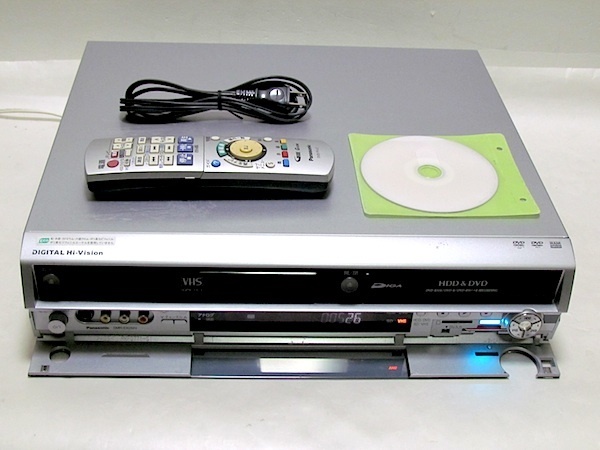Panasonic VHS→DVDダビング DVDレコーダー DMR-EX250V 動作品（K41）