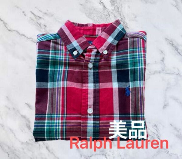 Ralph Lauren ラルフローレン 長袖シャツ ボタンダウン 赤