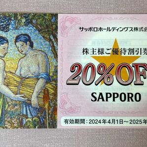 ☆サッポロホールディングス 株主優待割引券☆有効期限2025.4.30☆1冊☆送料無料(定形郵便のみ)☆の画像2