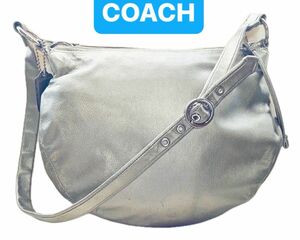 COACH 2way オールレザー　ショルダーバッグ 斜めがけ クロスボディ