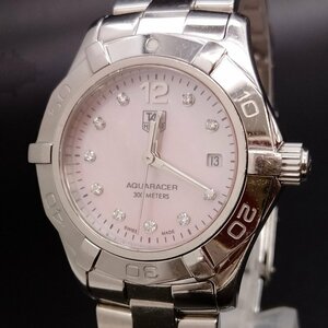 タグホイヤー TAG HEUER 腕時計 動作品 WAF141A（アクアレーサー 10Pダイヤ） レディース 3553099