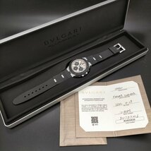 ブルガリ Bvlgari 腕時計 動作品 BB40ATCH(アルミニウム クロノグラフ) メンズ 超美品 3050955_画像4