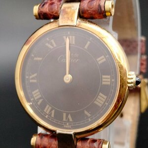  Cartier Cartier wristwatch immovable goods ( Must Vendome 925) lady's 1317595