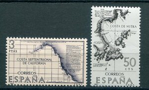 84◇スペイン　1967年　地図　2種完　NH