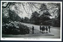 PC-3◇イギリス・ロンドン　春のキュー・ガーデン／古い時代のポストカード　1種_画像1