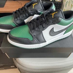 AIR JORDAN 1 RETRO LOW "GREEN TOE" 553558-371 （ノーブルグリーン/ポーレン/ホワイト/ブラック）