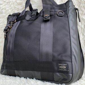 PORTER Porter Yoshida bag HEAT heat 2way varistor - tote bag tote bag shoulder bag business A4 storage possibility shoulder .. black black 