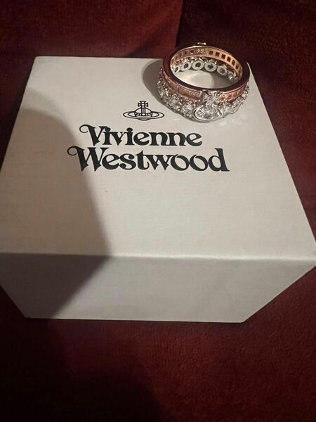 Vivienne Westwood コンビリング　シルバー×ピンク
