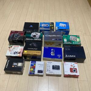  digital camera body Canon Nikon FUJIFILM Panasonic OLYMPUS SONY CASIO large amount original box attaching total 15 point together summarize present condition goods junk ⑪