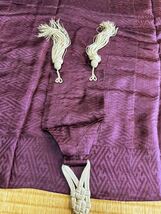 ◆臨済宗◆正絹◆夏物◆古代紫柄入羽二重七条袈裟◆綸子◆法衣◆西陣織◆雲水衣◆_画像3