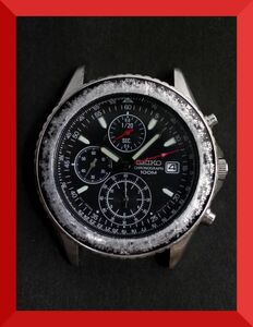 セイコー SEIKO クロノグラフ CHRONOGRAPH クォーツ デイト 7T92-0CF0 男性用 メンズ 腕時計 x813 稼働品