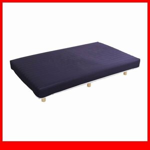  bed * mattress bed with legs / bonnet ru coil / single / roll packing . taking in easy / duckboard structure / sofa ./ dark blue navy / special price limitation super-discount /a3