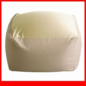  подушка * модный . симпатичный Cube type бисер подушка XL размер / сделано в Японии ... покрытие ткань / диван стул табурет / бежевый /a1