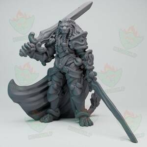 タバクシのリオニダル（Leonidal）D&D・TRPG用 3Dプリント ミニチュア 未塗装