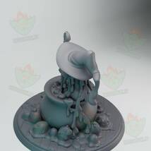 スライム魔女（Slime Witch）D&D・TRPG用 3Dプリント ミニチュア 未塗装_画像8