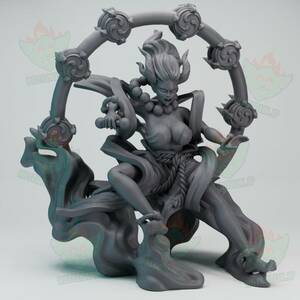 雷神 女神（Goddess Raijin）D&D・TRPG用 3Dプリント ミニチュア 未塗装