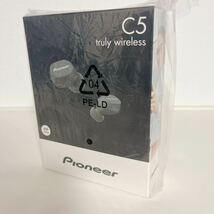 1円スタート 新品未使用未開封品 Pioneer 完全ワイヤレスイヤホン Bluetooth対応/左右分離型/マイク付き ブラック SE-C5TW(B) パイオニア _画像1