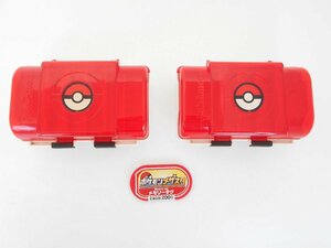 〇ポケモンメザスタ 収納ケース ポケモン メザスタ ケース 2個 メザスタボックス メモリータグ付 レッド