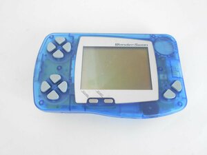 0BANDAI WonderSwan SW-001 skeleton blue body only Junk 