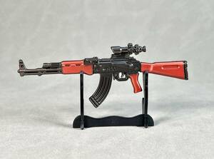 1/12スケール武器 銃ミニガン AK47 figmaリトルアーモリーWQ07