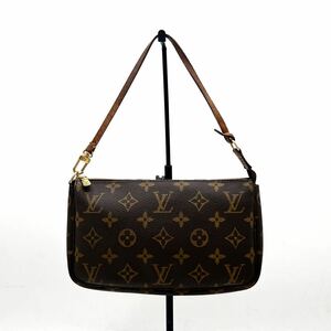 1 jpy LOUIS VUITTON Louis Vuitton accessory sowa-ru mono g ram leather handbag accessory pouch AR1919 dK0504N