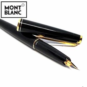 MONTBLANC モンブラン 万年筆 858 14K ブラック ゴールド インク ドイツGermany メンズ ビジネス 文房具