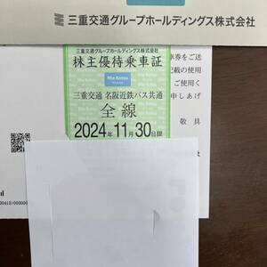 三重交通 株主優待乗車証 共通路線バス全線 定期券式　