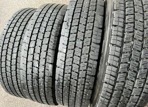 225/80R17.5 123/122 LT ダンロップ DECTES SP068 地山 4トン車 中型　トラック ダンプ 2022年製　　4本セット