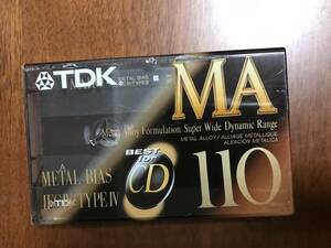 TDK MA 110 METAL カセットテープ 未使用 北米購入品 