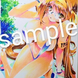 手描きイラスト■涼宮ハルヒの憂鬱 ハルヒ夏水着■ の画像2