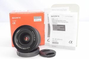 【元箱付き美品】ソニー(SONY) 標準ズームレンズ フルサイズ FE 28-60mm F4-5.6 α[Eマウント]用 SEL2860 ＃D0112405015A