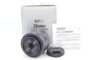 【綺麗な外観】Canon マクロレンズ EF-M28mm F3.5 IS STM ミラーレス一眼対応 EF-M28/F3.5 M IS STM ＃D0112405021A