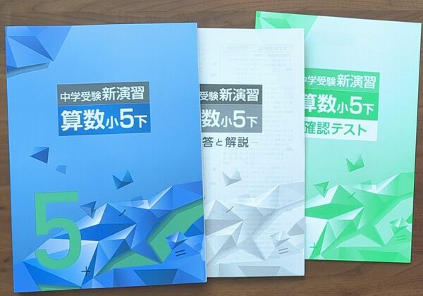 中学受験新演習　算数　小5下