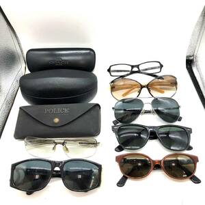 【SG-01】【大量】高級ブランドサングラス まとめ6本セット/1本ノーブランドおまけ/CHANEL PRADA Ray-Ban ESCADA COACH POLICE 