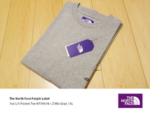 ◆ 美中古 XL THE NORTH FACE PURPLE LABEL 7oz L/S Pocket Tee GRAY NT3961N ◆ ノースフェイス パープル レーベル ロン T シャツ 長袖 灰_画像10